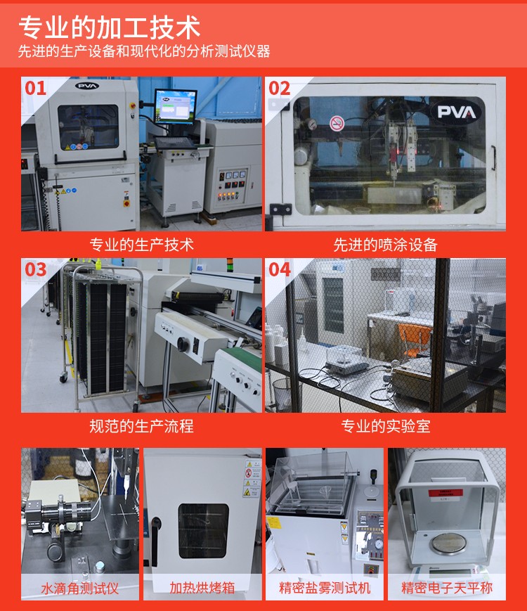 專業的加工技術設備