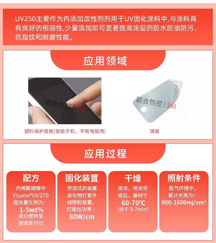 FluereUV-250涂料防污添加助劑應用領域